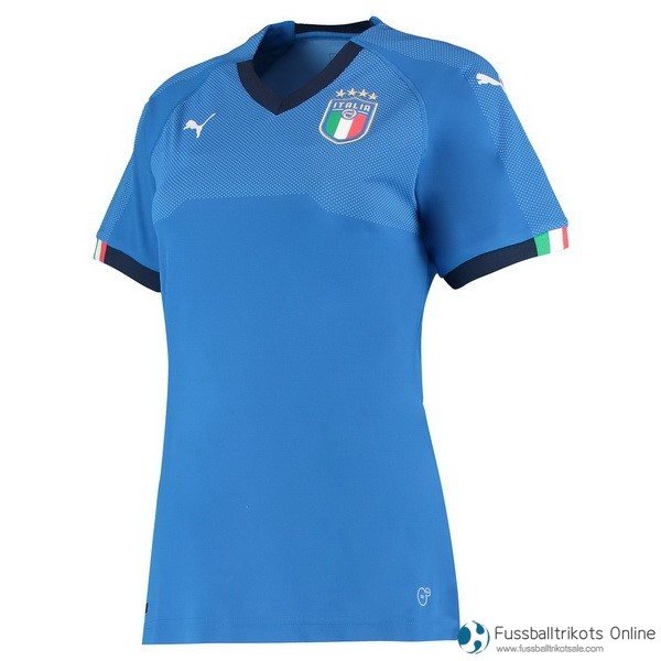 Italien Trikot Damen Heim 2018 Blau Fussballtrikots Günstig